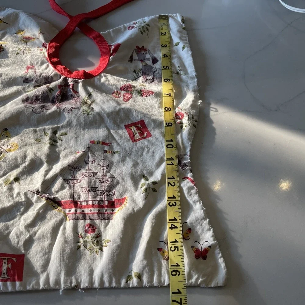 Bib Apron Smock Handmade Child's Baby Cotton Vintage